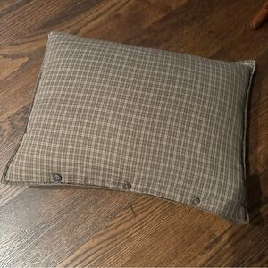 Ralph Lauren Polo Rock River Plaid Checked Down Feather Decorative Pillow Small